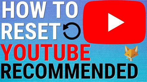 how to reset youtube recommendations.
